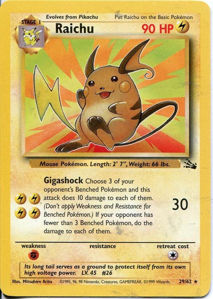 Raichu (29) (029/62) - F  - Rare - Unlimited