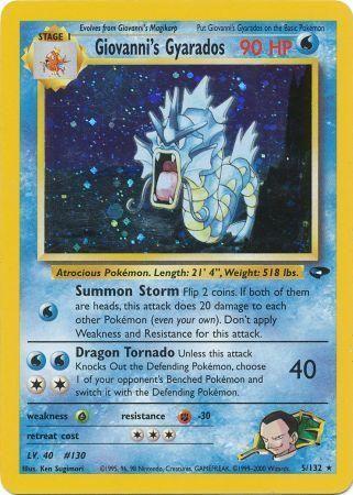 Giovanni's Gyarados (005/132) - GC  - Holo Rare - Unlimited Holofoil