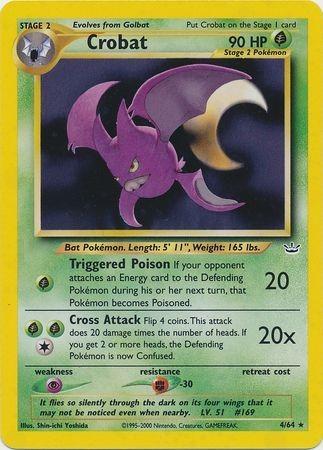 Crobat (004/64) - NR  - Holo Rare - Unlimited Holofoil