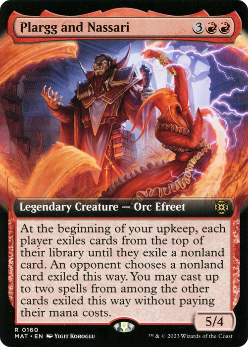 Plargg and Nassari (MAT-160) - rare: (Extended Art) - Foil