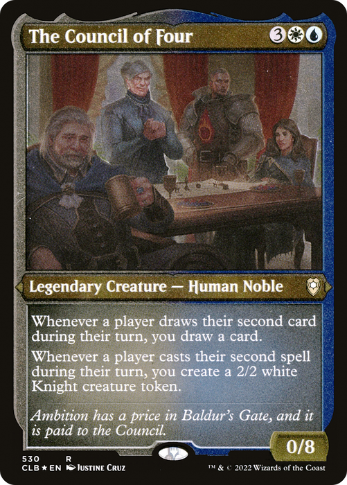 The Council of Four (CLB-530) - rare - Etched Foil