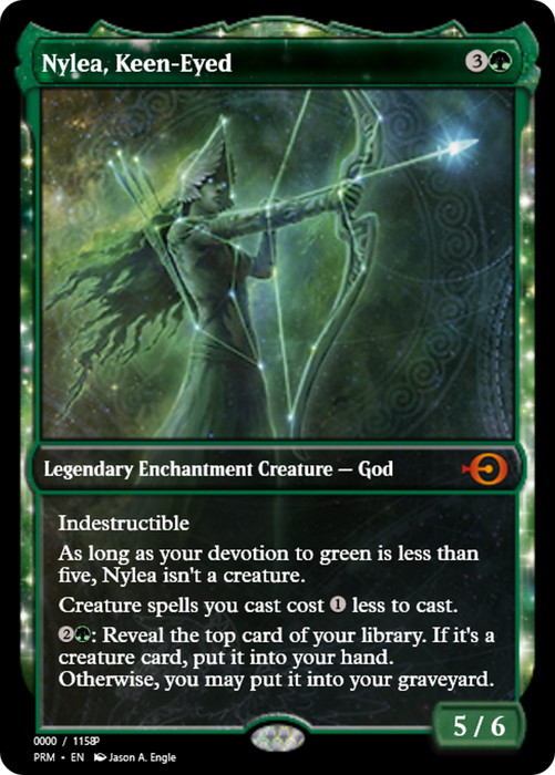 Nylea, Keen-Eyed (PRM-79855) - mythic: (enchantment) - Foil