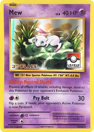 Mew (053/108) - LCC  - Promo - Holofoil