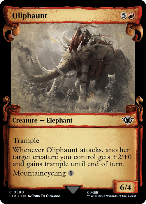 Oliphaunt (LTR-590) - common: (Showcase) - Foil