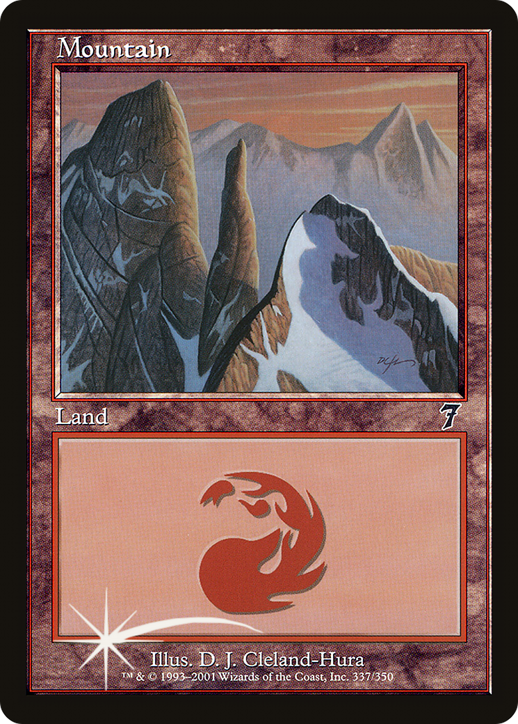 Mountain (7ED-337★) - common - Foil
