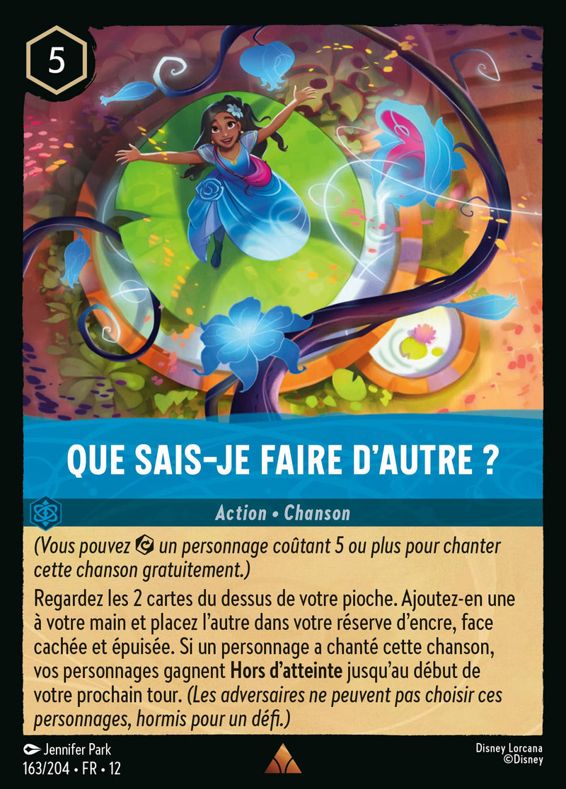 Que sais-je faire d'autre ?
