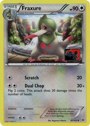 Fraxure (087/101) - LCC  - Promo - Reverse Holofoil