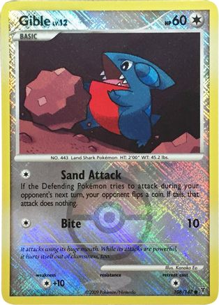 Gible (106/147) - LCC  - Promo - Reverse Holofoil