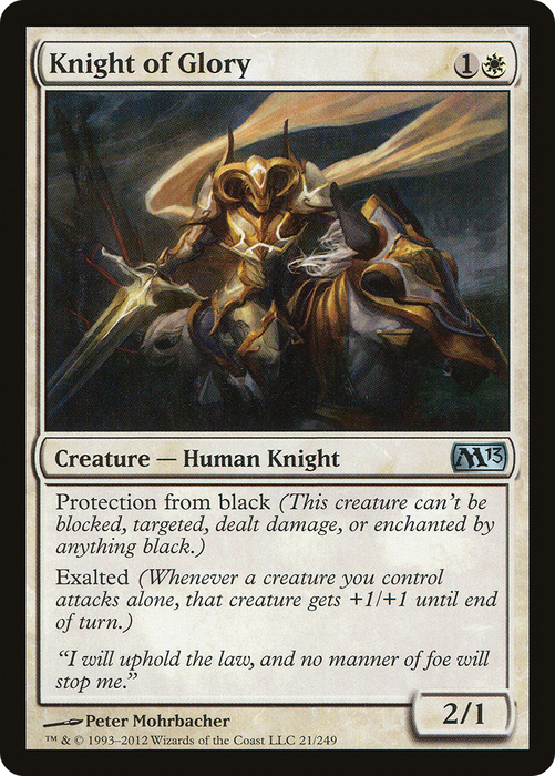 Knight of Glory (M13-021) - uncommon - Foil