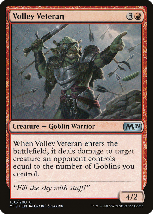 Volley Veteran (M19-168) - uncommon - Foil
