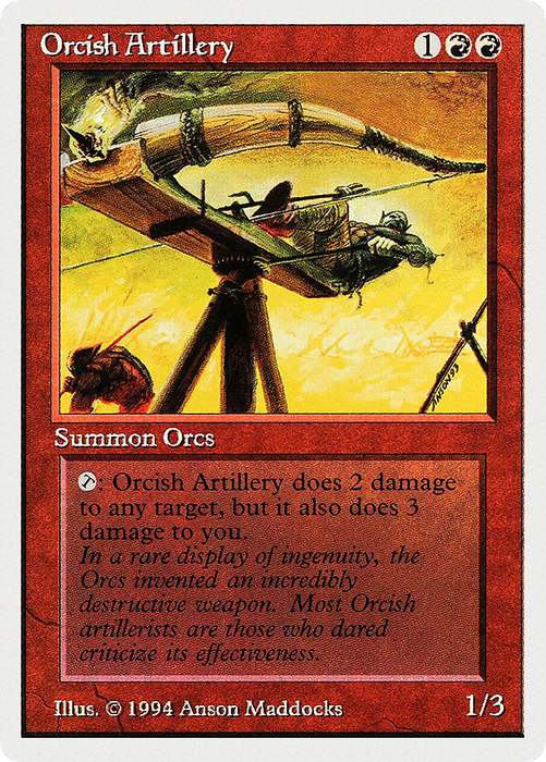 Orcish Artillery (SUM-168) - uncommon
