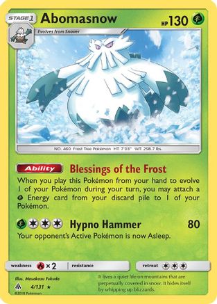 Abomasnow (004) - SFL  - Rare