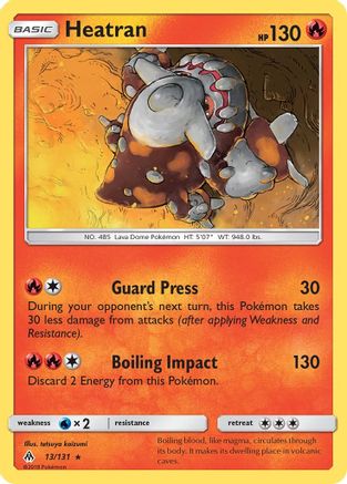 Heatran (013) - SFL  - Rare - Reverse Holofoil
