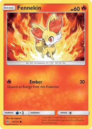 Fennekin (14) (014/131) - SFL  - Common - Reverse Holofoil