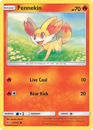 Fennekin (15) (015/131) - SFL  - Common - Reverse Holofoil