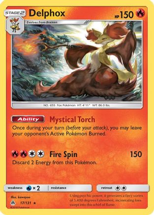 Delphox (017/131) - SFL  - Holo Rare - Holofoil