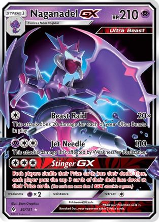 Naganadel GX (056/131) - SFL  - Ultra Rare - Holofoil