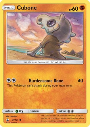 Cubone (057/131) - SFL  - Common - Reverse Holofoil
