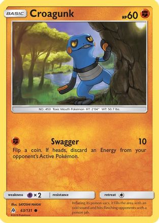 Croagunk (063) - SFL  - Common - Reverse Holofoil