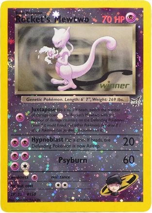 Rocket's Mewtwo (008) - BOP  - Promo - Reverse Holofoil