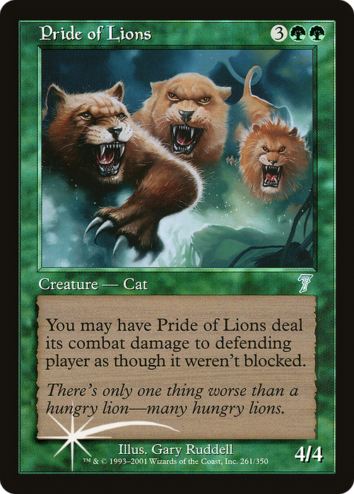 Pride of Lions (7ED-261★) - uncommon - Foil