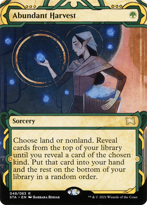 Abundant Harvest (STA-048) - rare: (Showcase) (Borderless) - Foil