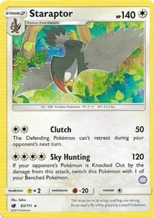 Staraptor (22) (083) - STKASAN  - Rare