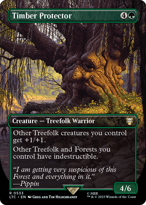 Timber Protector (LTC-533) - rare (Borderless) - Foil