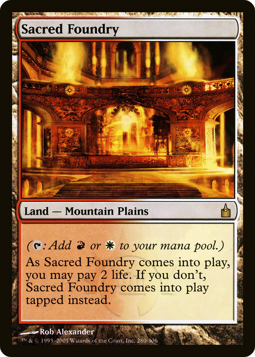 Sacred Foundry (RAV-280) - rare - Foil