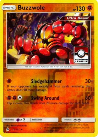 Buzzwole (077/131) - LCC  - Promo - Reverse Holofoil