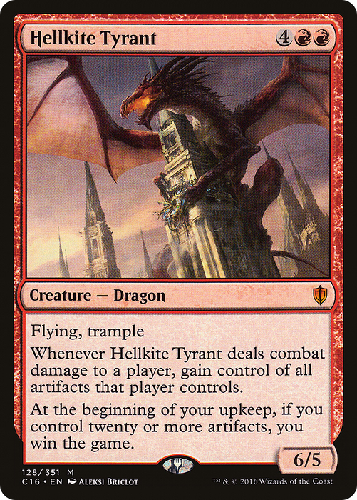 Hellkite Tyrant (C16-128) - mythic