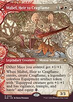 Mabel, Heir to Cragflame (BLB-336) - rare: (Showcase) (Borderless)