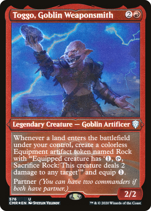 Toggo, Goblin Weaponsmith (CMR-576) - uncommon - Etched Foil