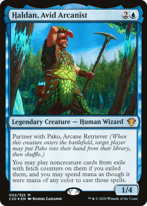 Haldan, Avid Arcanist (C20-002) - mythic