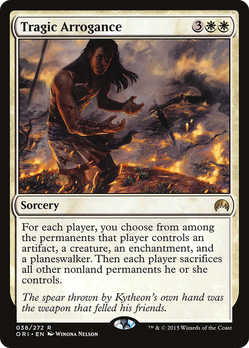 Tragic Arrogance (ORI-038) - rare - Foil