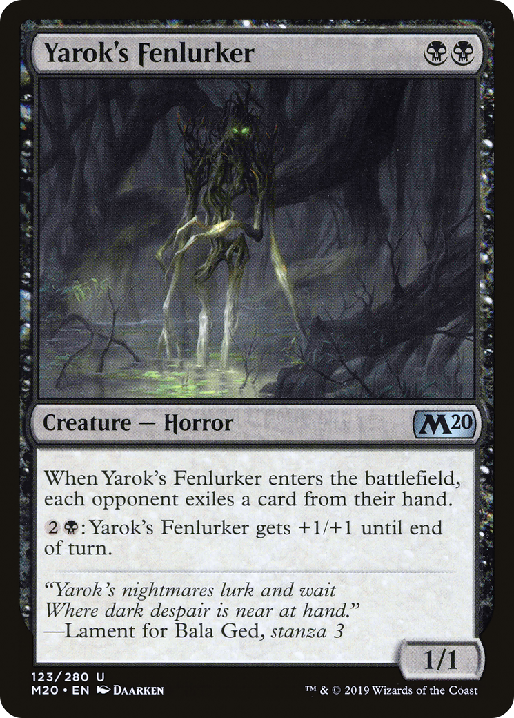 Yarok's Fenlurker (M20-123) - uncommon - Foil