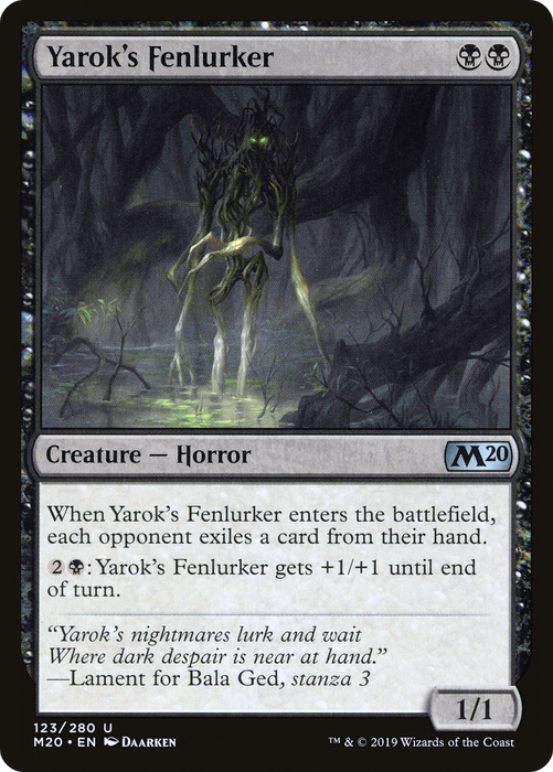 Yarok's Fenlurker (M20-123) - uncommon - Foil