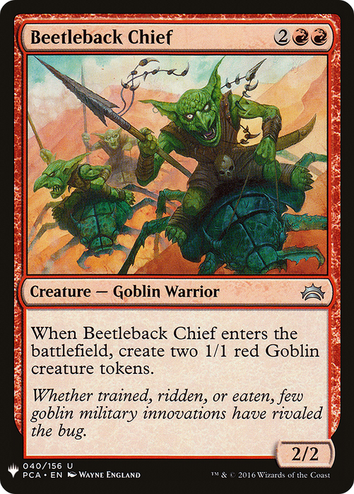 Beetleback Chief (LIST-PCA-40) - uncommon