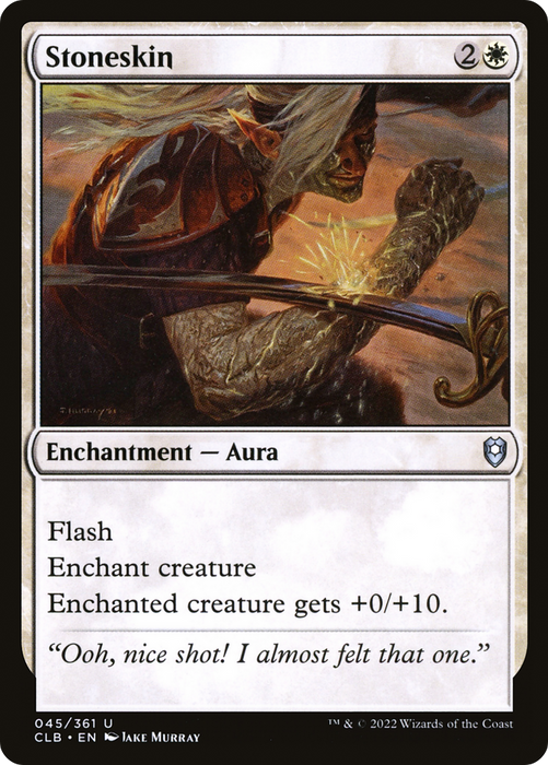 Stoneskin (CLB-045) - uncommon - Foil