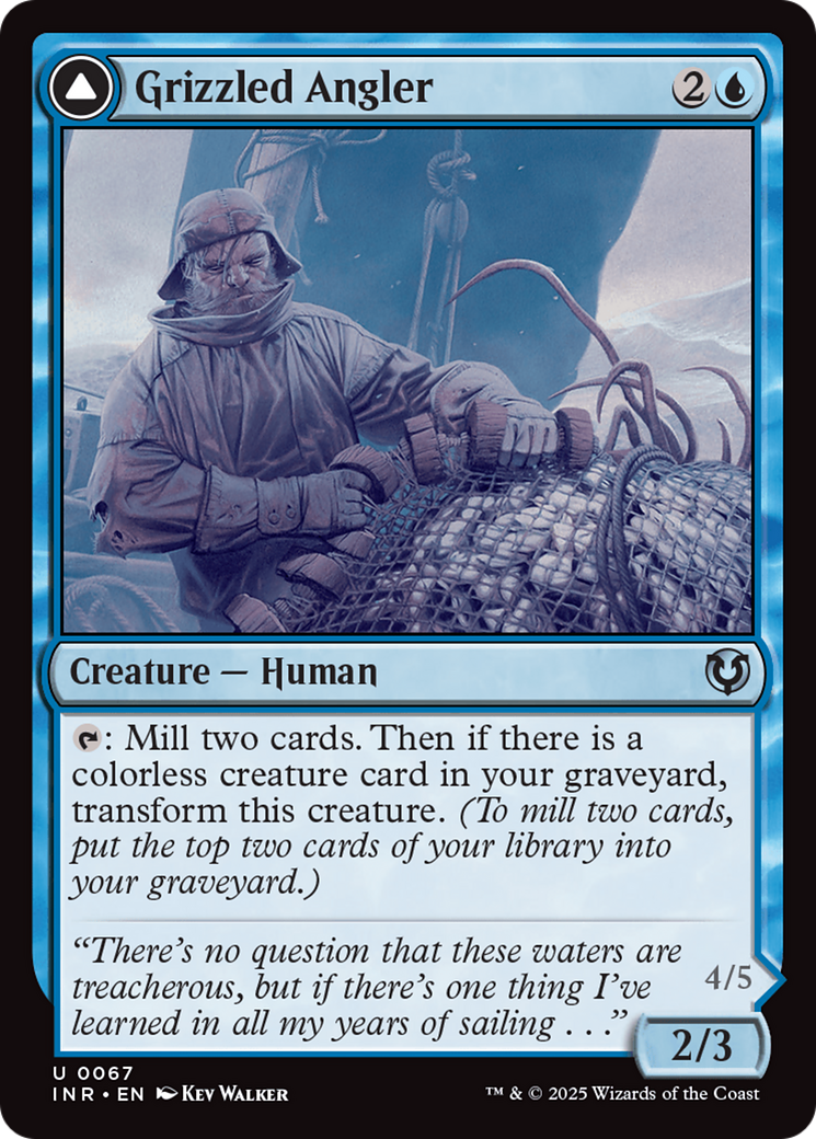 Grizzled Angler // Grisly Anglerfish (INR-067) - uncommon