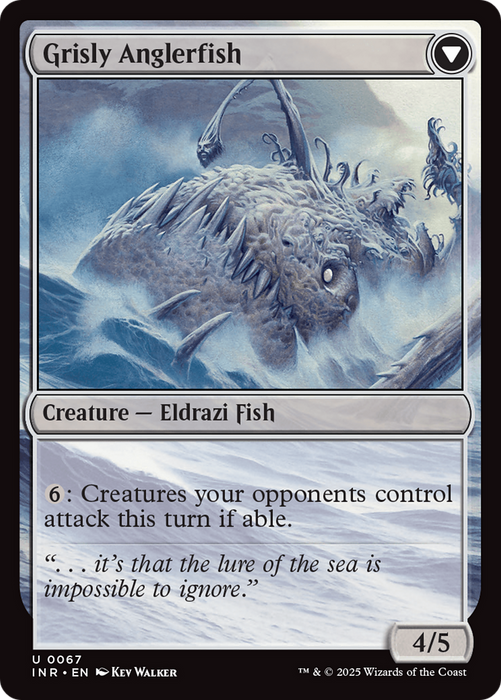 Grizzled Angler // Grisly Anglerfish (INR-067) - uncommon