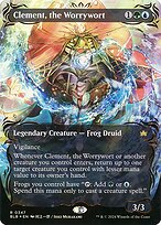 Clement, the Worrywort (BLB-347) - rare: (Showcase) (Borderless) - Foil