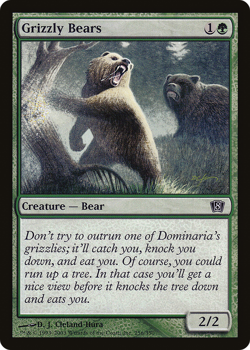 Grizzly Bears (8ED-256★) - common - Foil