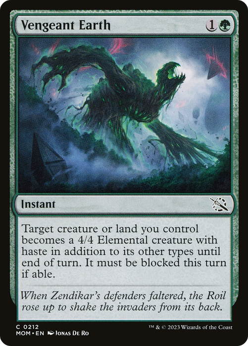 Vengeant Earth (MOM-212) - common - Foil