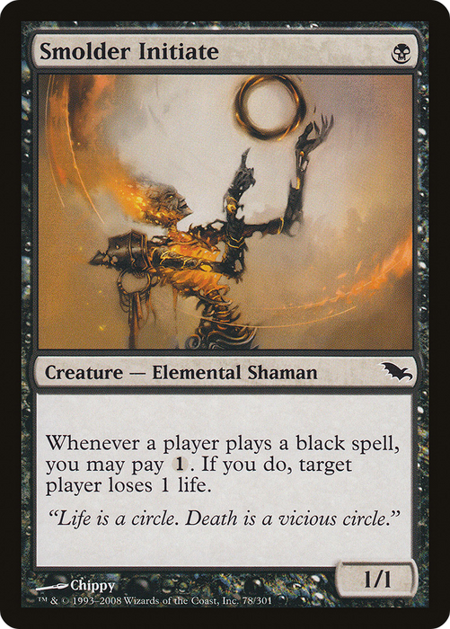 Smolder Initiate (SHM-078) - common - Foil