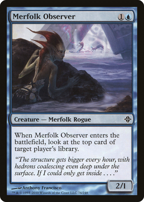 Merfolk Observer (ROE-076) - common - Foil