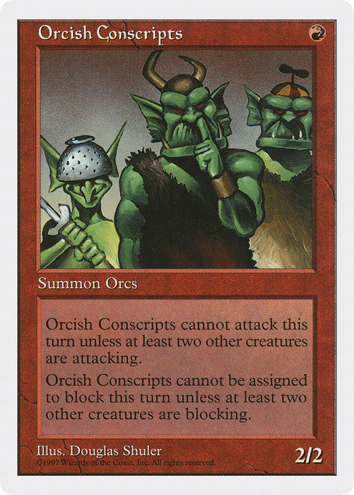 Orcish Conscripts (5ED-255) - common