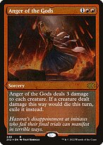 Anger of the Gods (2X2-448) - rare - Etched Foil