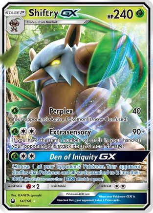 Shiftry GX (014/168) - SCS  - Ultra Rare - Holofoil