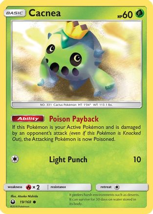 Cacnea (019) - SCS  - Common - Reverse Holofoil